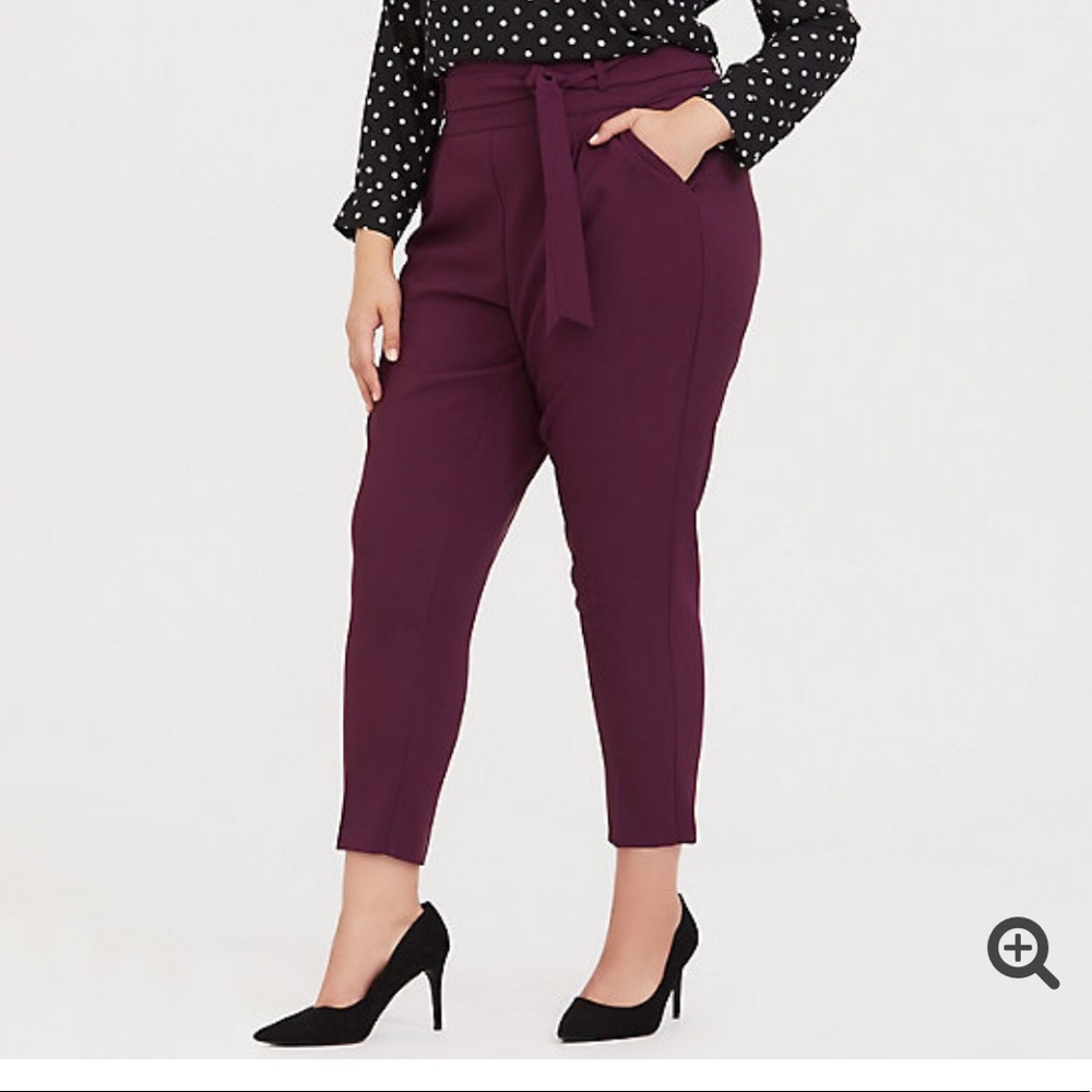 High Waist Tie Front Torrid Trouser